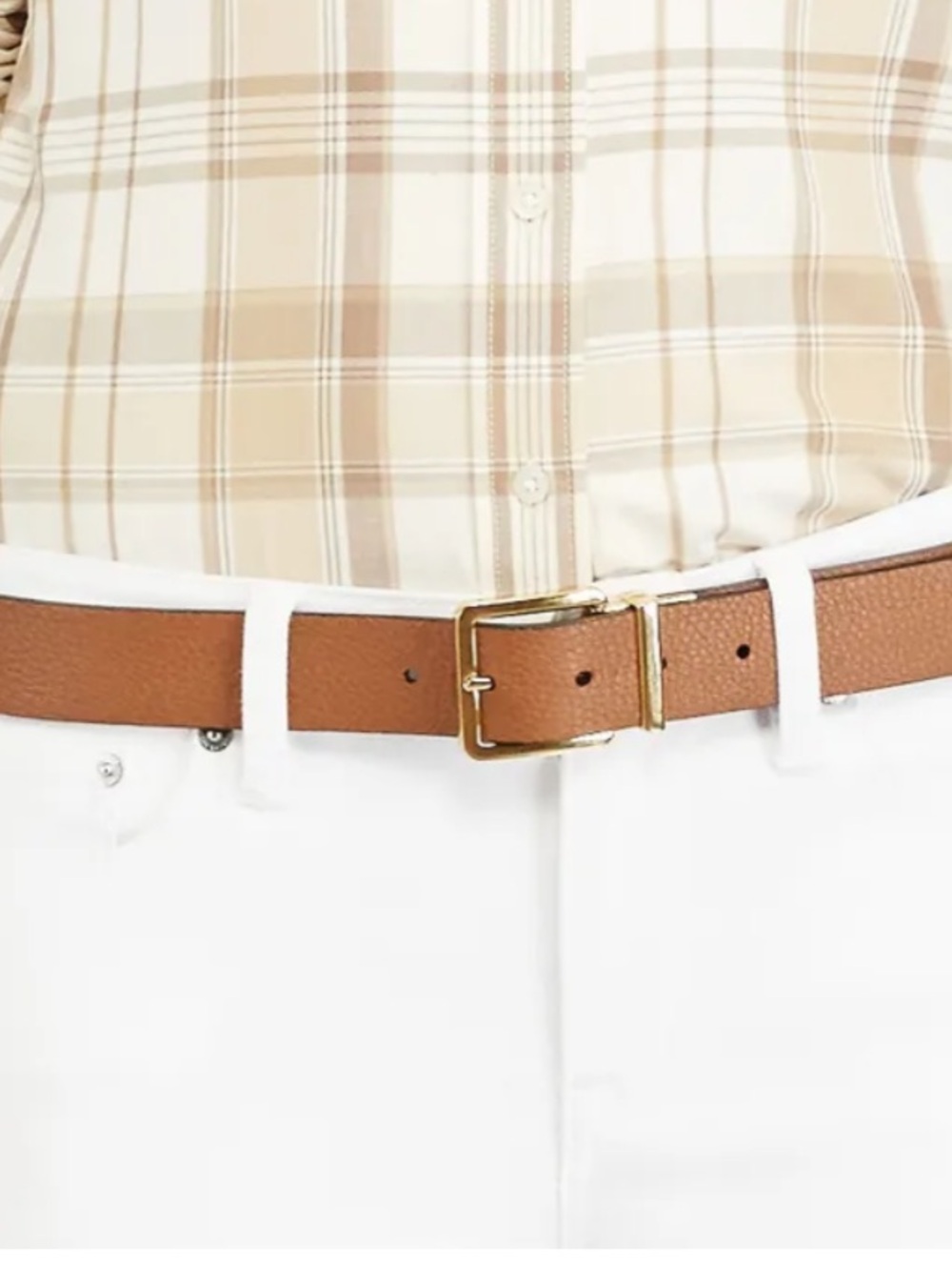 POLO RALPH LAUREN 1.25” Reversible Leather Belt in Chestnut Brown and Black